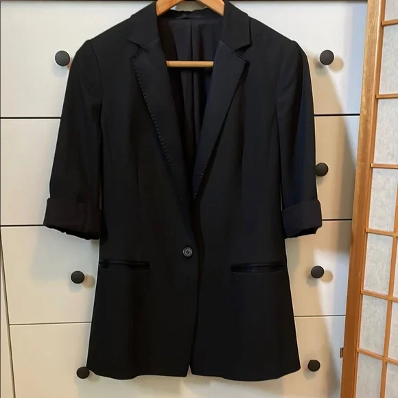 AllSaints Aiers Blazer in Black US 4 - Picture 3 of 16